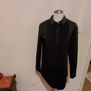 Black Tuxedo Style Shirt